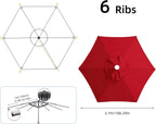 Maxant Replacement Parasol Canopy Garden Umbrella Cover Fabric
