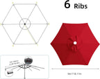 Maxant Replacement Parasol Canopy Garden Umbrella Cover Fabric