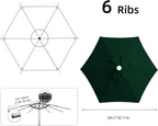 Maxant Replacement Parasol Canopy Garden Umbrella Cover Fabric