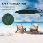 Maxant Replacement Parasol Canopy Garden Umbrella Cover Fabric