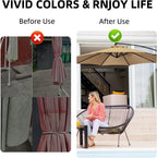 Maxant Replacement Parasol Canopy Garden Umbrella Cover Fabric