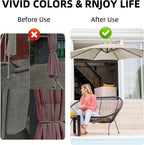 Maxant Replacement Parasol Canopy Garden Umbrella Cover Fabric