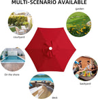 Maxant Replacement Parasol Canopy Garden Umbrella Cover Fabric