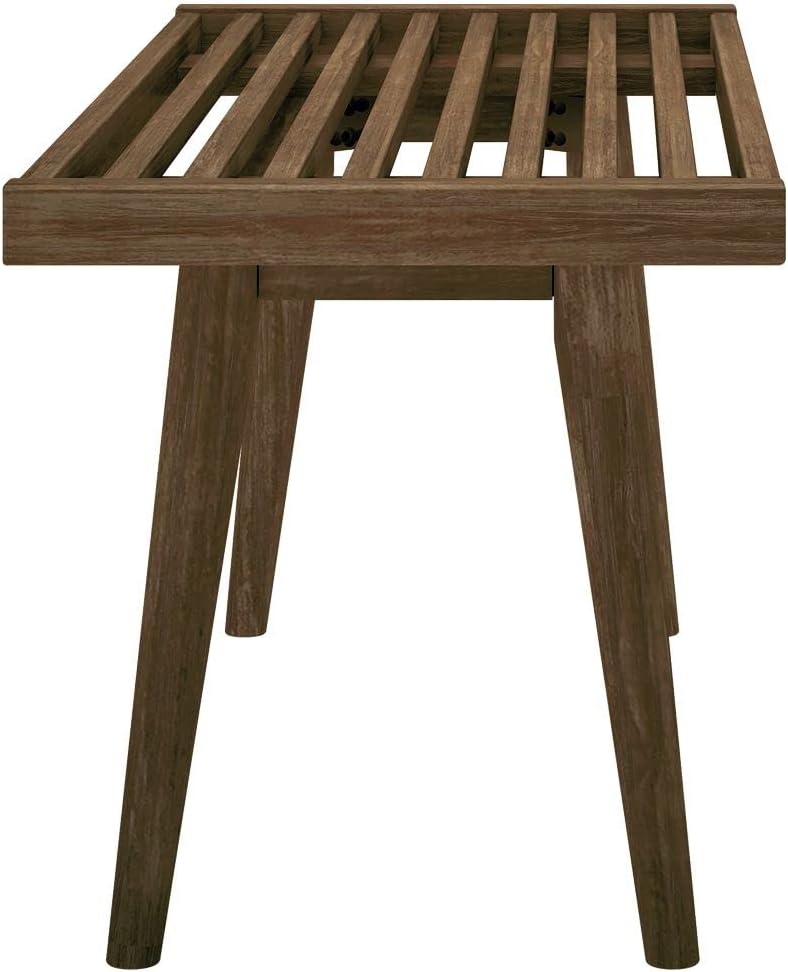Maxwood Furniture Plank Plus Beam Mid-Century Single Wood