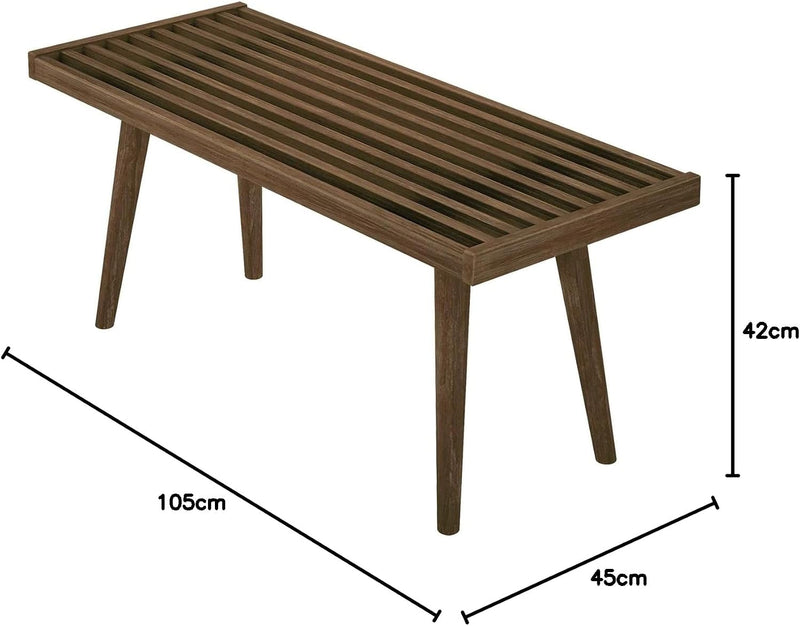 Maxwood Furniture Plank Plus Beam Mid-Century Single Wood