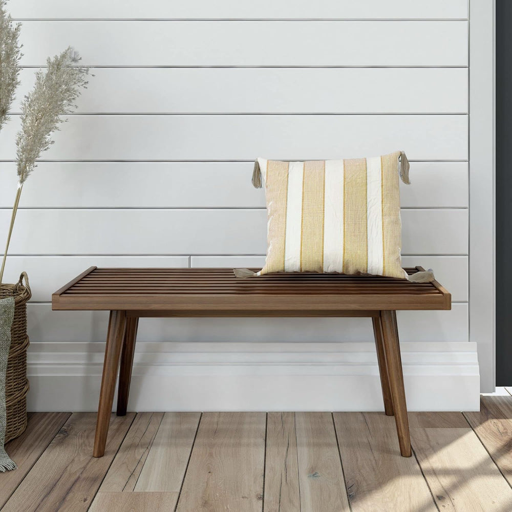 Maxwood Furniture Plank Plus Beam Mid-Century Single Wood