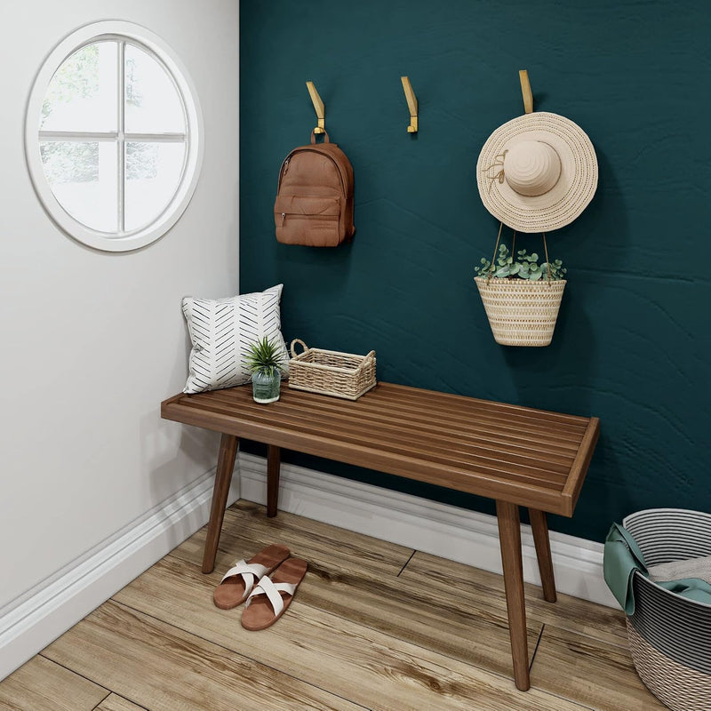 Maxwood Furniture Plank Plus Beam Mid-Century Single Wood