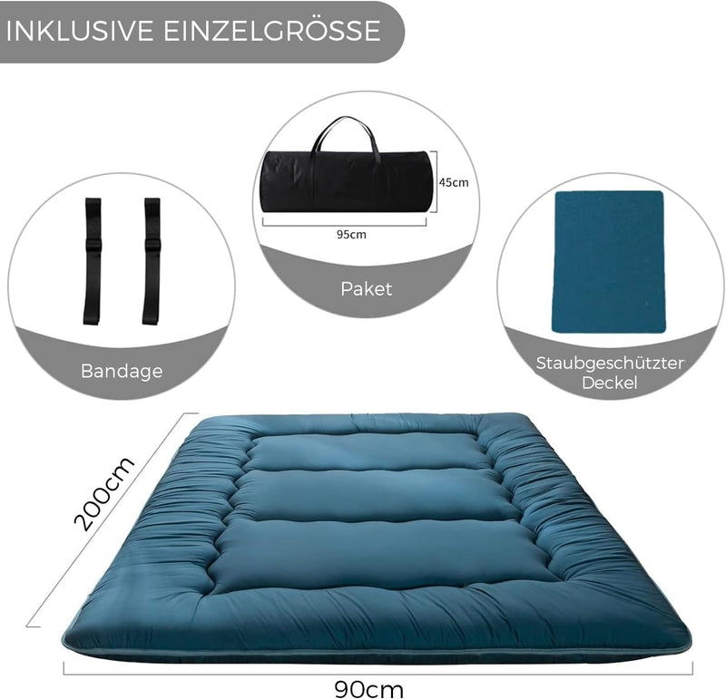 Floor Futon Mattress Thicken Tatami Sleeping Pad Foldable