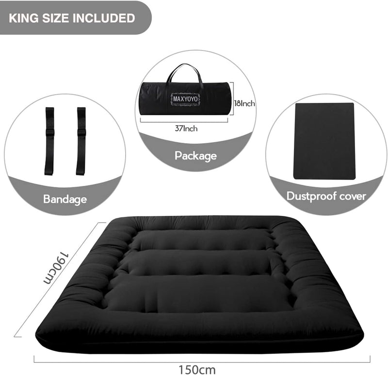 Floor Futon Mattress Thicken Tatami Sleeping Pad Foldable