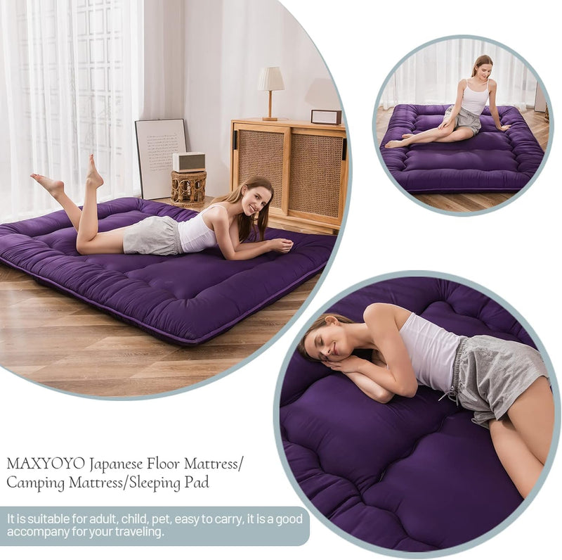 Floor Futon Mattress Thicken Tatami Sleeping Pad Foldable