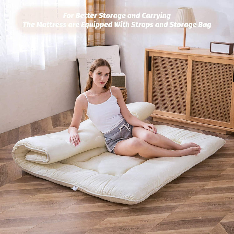 Floor Futon Mattress Thicken Tatami Sleeping Pad Foldable