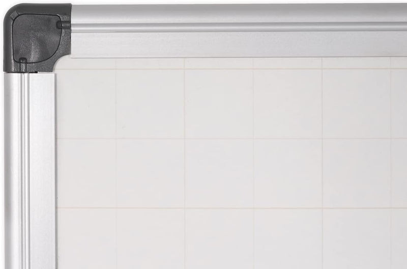 Maya Gridded Magnetic Aluminium Framed Whiteboard