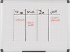 Maya Gridded Magnetic Aluminium Framed Whiteboard