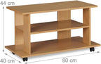 MDF Wood TV Cabinet with 2 Shelves