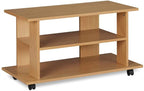 MDF Wood TV Cabinet with 2 Shelves