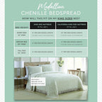 Medallion Chenille Bedspread Queen