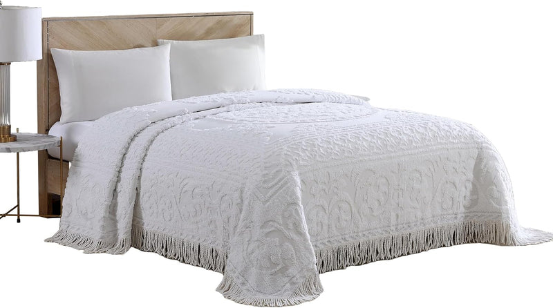 Medallion Chenille Bedspread Queen