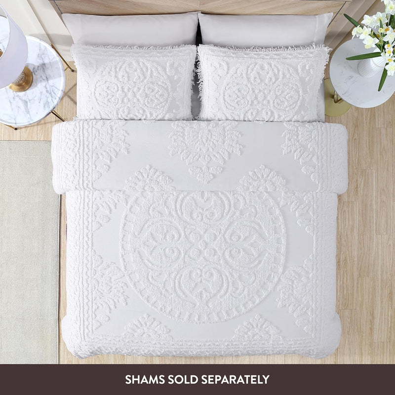 Medallion Chenille Bedspread Queen