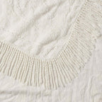 Medallion Chenille Bedspread Queen Blush