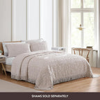 Medallion Chenille Bedspread Queen Blush