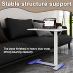 Medical Adjustable Overbed Bedside Table with Hidden Casters