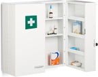 Medicine Cabinet Lockable 11 Compartments Steel