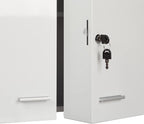Medicine Cabinet Lockable 11 Compartments Steel