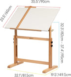 Adjustable Drafting Table: 35.5" X 23.5" Art Drawing