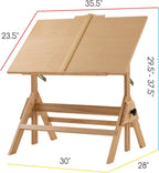 Solid Wood Drafting Table 35.5" X 23.5" Artist