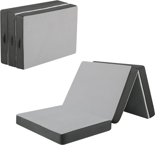 Memorecool Tri Folding Floor Mattress 10CM Thick Foam