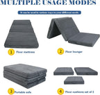 Memorecool Tri Folding Floor Mattress 10CM Thick Foam