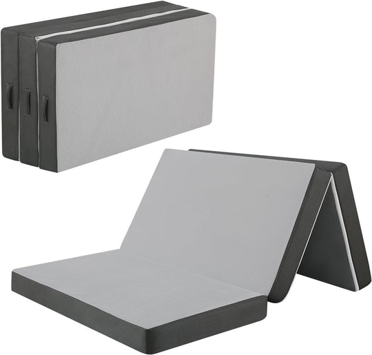 Memorecool Tri Folding Floor Mattress 10CM Thick Foam