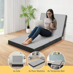 Memorecool Tri Folding Floor Mattress 10CM Thick Foam