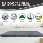 Memorecool Tri Folding Floor Mattress 10CM Thick Foam