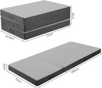 Memorecool Tri Folding Floor Mattress 10CM Thick Foam