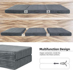 Memorecool Tri Folding Floor Mattress 10CM Thick Foam