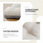 Memory Foam Dining Chair Cushions Attachable (Set of 6)