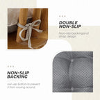 Memory Foam Dining Chair Cushions Attachable (Set of 6)
