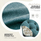 Memory Foam Dining Chair Cushions Attachable (Set of 6)