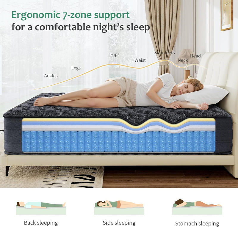 Memory Foam Hybrid Mattress Pocket Sprung Medium