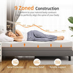 Memory Foam Mattress Medium Firm Soft Skin-Friendly Fabric