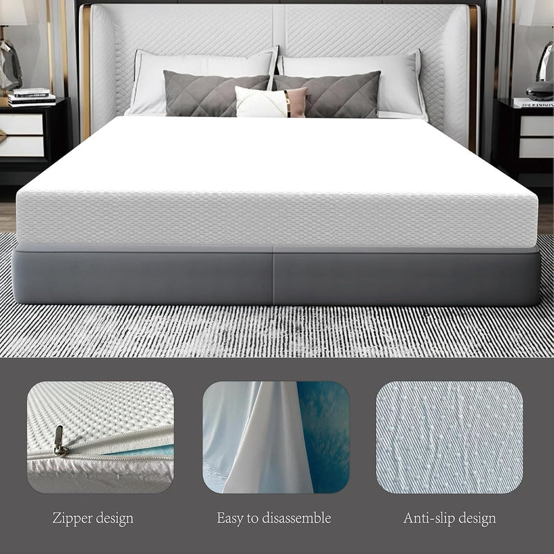 Memory Foam Mattress Medium Firm Support Protector