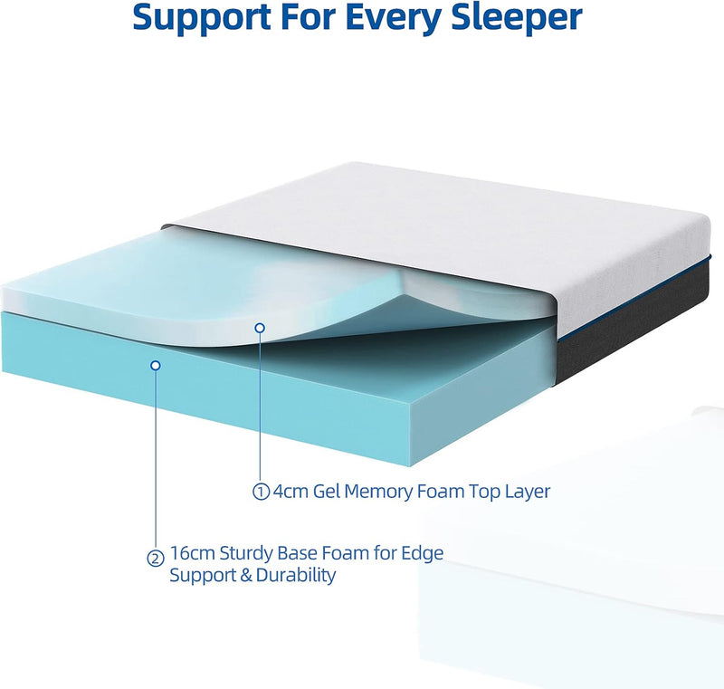 Memory Foam Mattress Medium with Soft Fabric