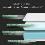 Memory Foam Mattress Medium with Soft Fabric