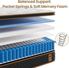 Memory Foam Pocket Spring Hybrid Mattress