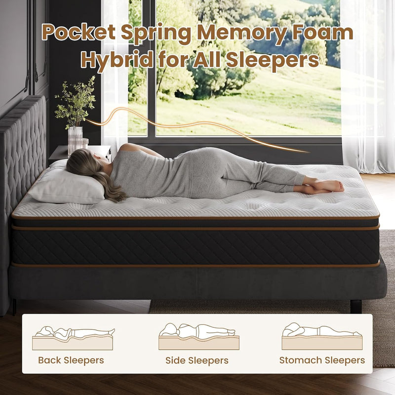 Memory Foam Pocket Spring Hybrid Mattress