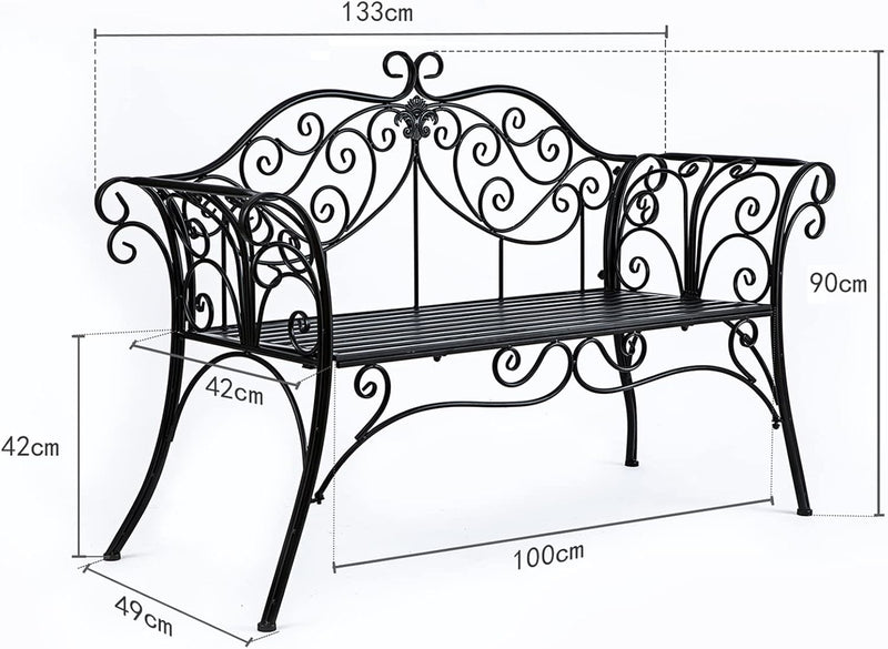 Metal Antique Garden Benches Clearance