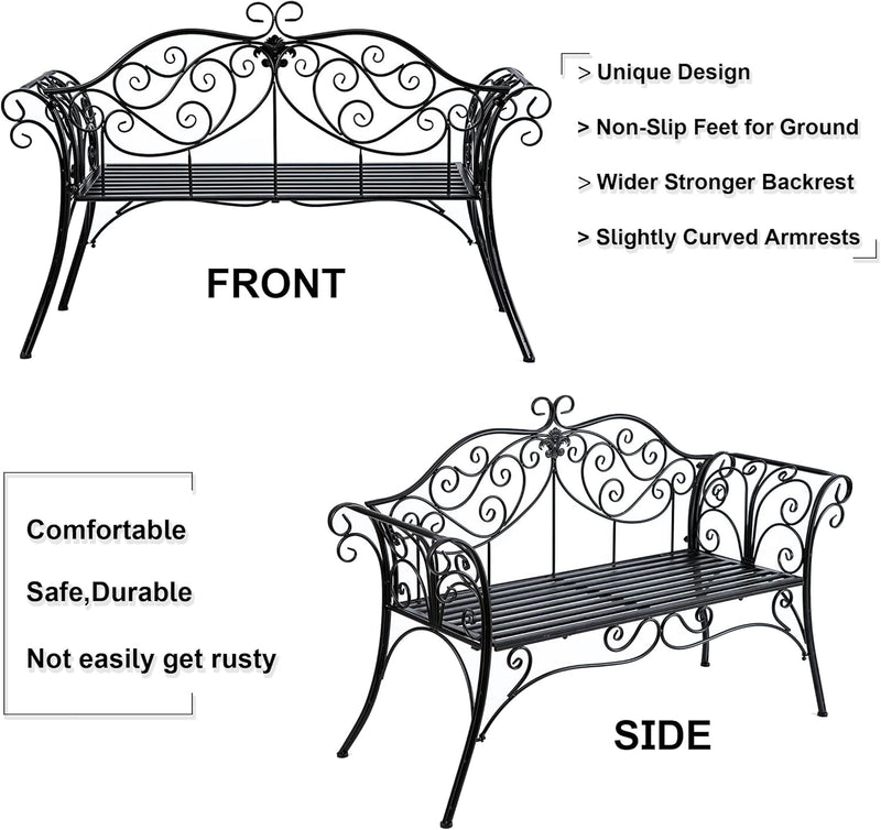 Metal Antique Garden Benches Clearance