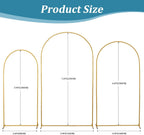 Metal Arch Backdrop Stand 7.2 6.6 5.9FT Wedding (Set of 3)