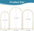 Metal Arch Backdrop Stand 7.2 6.6 5.9FT Wedding (Set of 3)